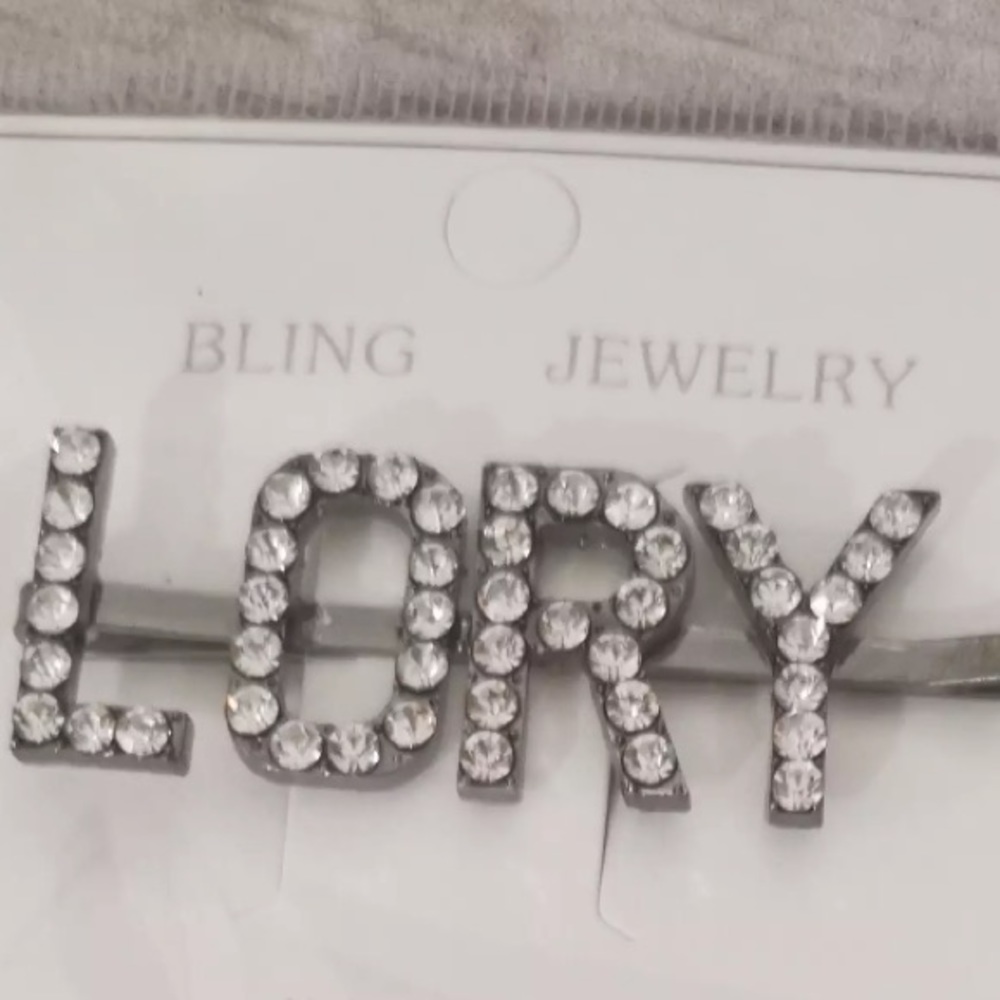 Personalized Hair Clips/ Gold or Silver